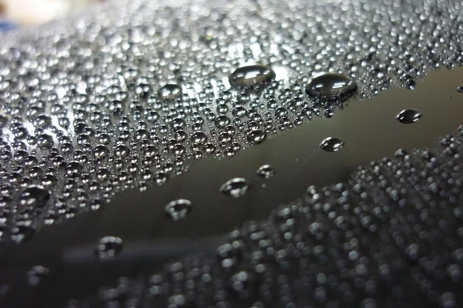 glass with water drops