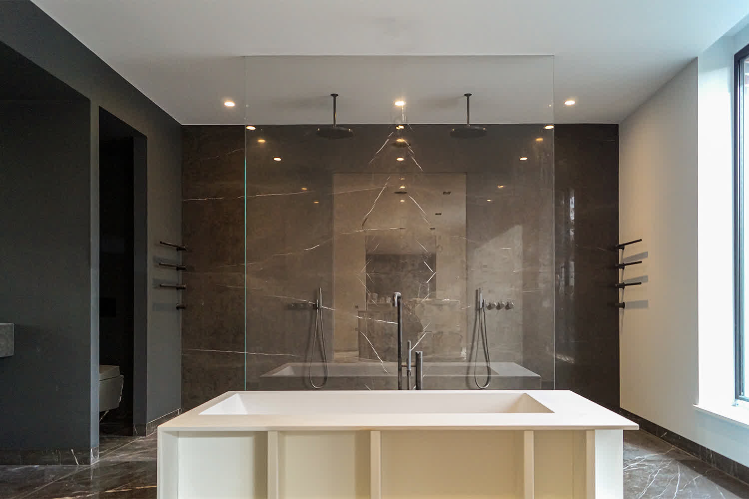 full height shower screen